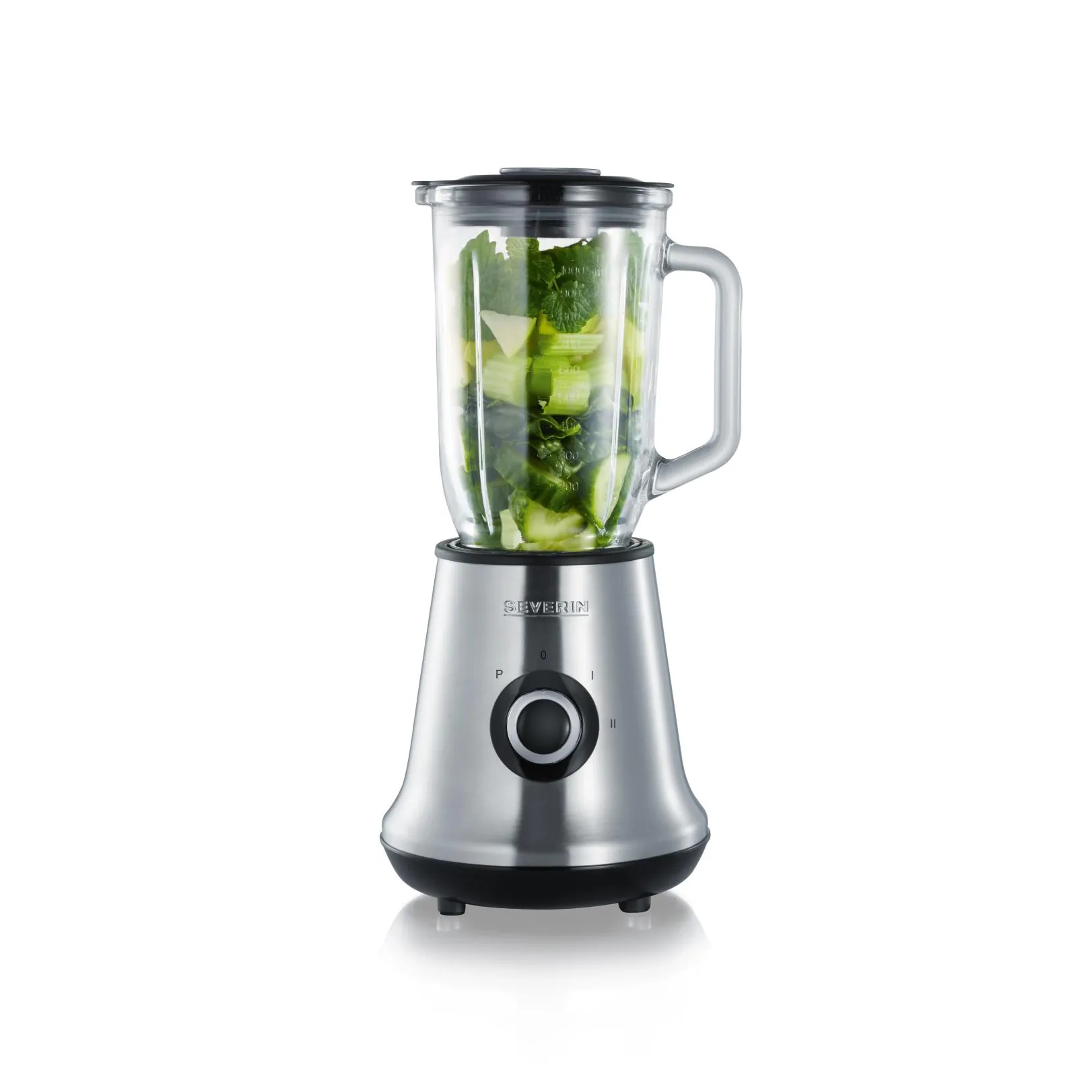 Severin SM 3734 blender glasskanne 1 L, Børstet stål Severin