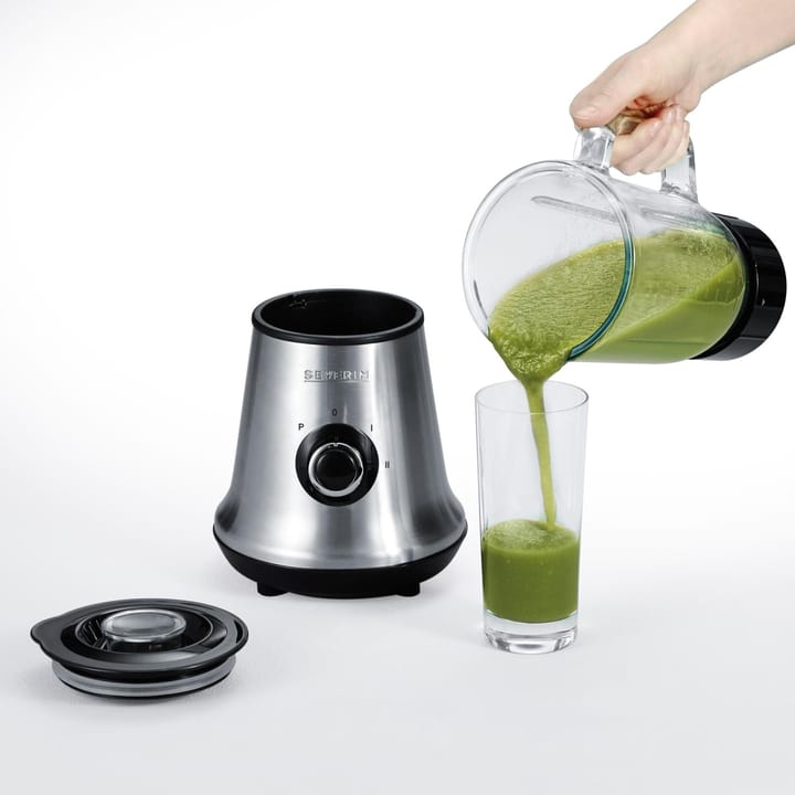 Severin SM 3734 blender glasskanne 1 L, Børstet stål Severin