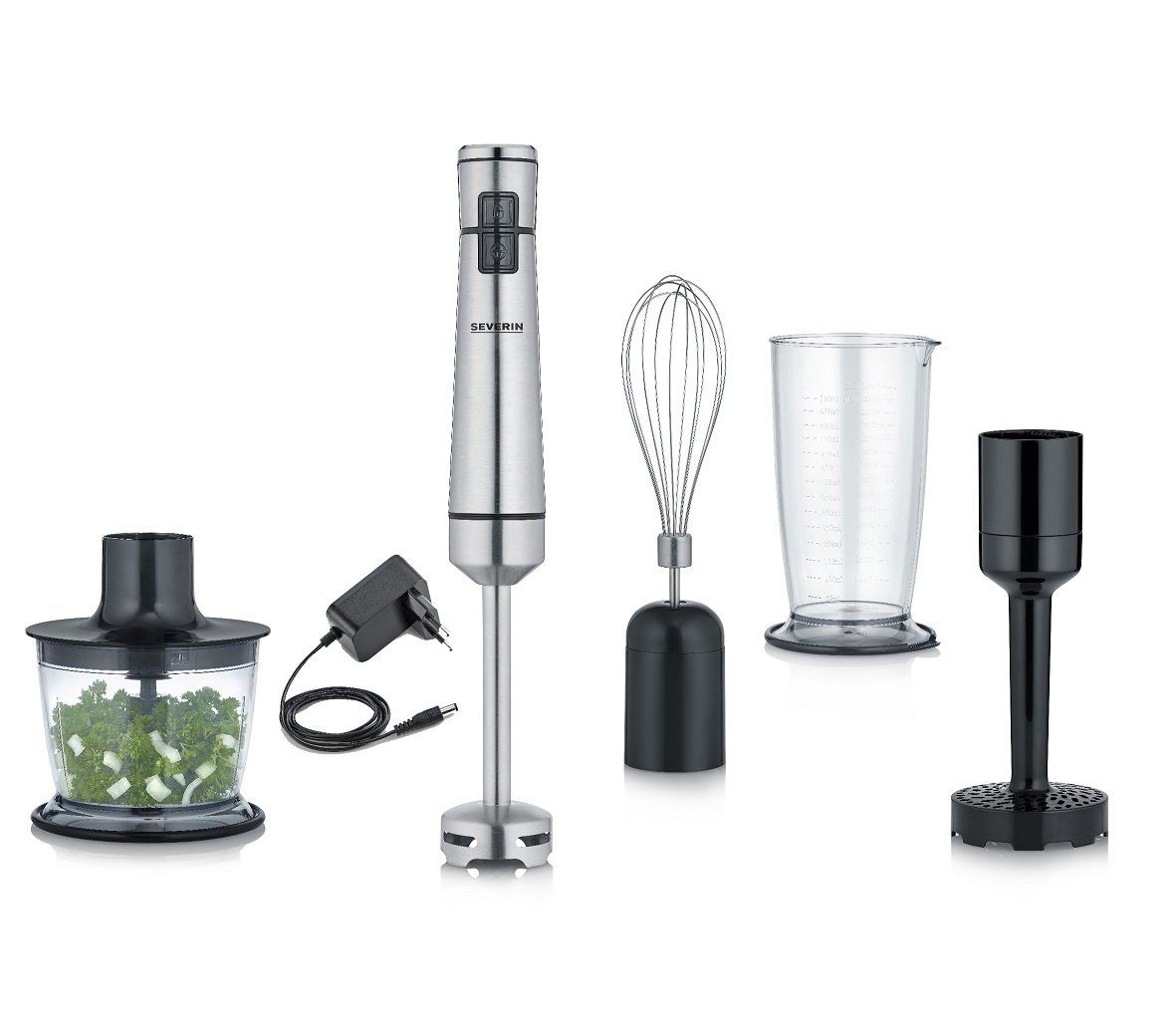 Stavmikser SM 3775 - hand blender - brushed stainless steel/black - 100 W