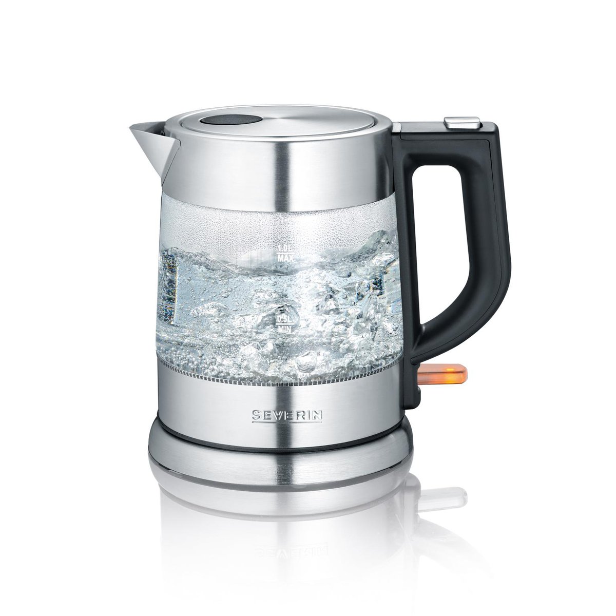 Vannkoker WK 3468 - kettle - glass/stainless steel/black - Glass/stainless steel/black - 2200 W