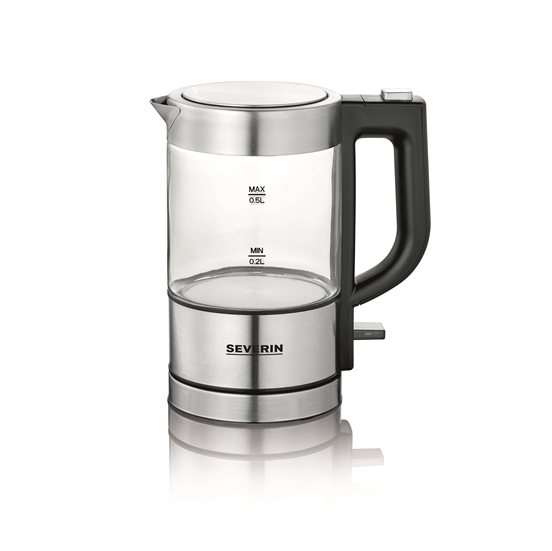 Bilde av Severin WK 3472 - Kjele - 0.5 liter - 1 kW - glass/stainless steel/black