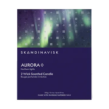 Aurora duftlys - 350 g, 2 veker - Skandinavisk