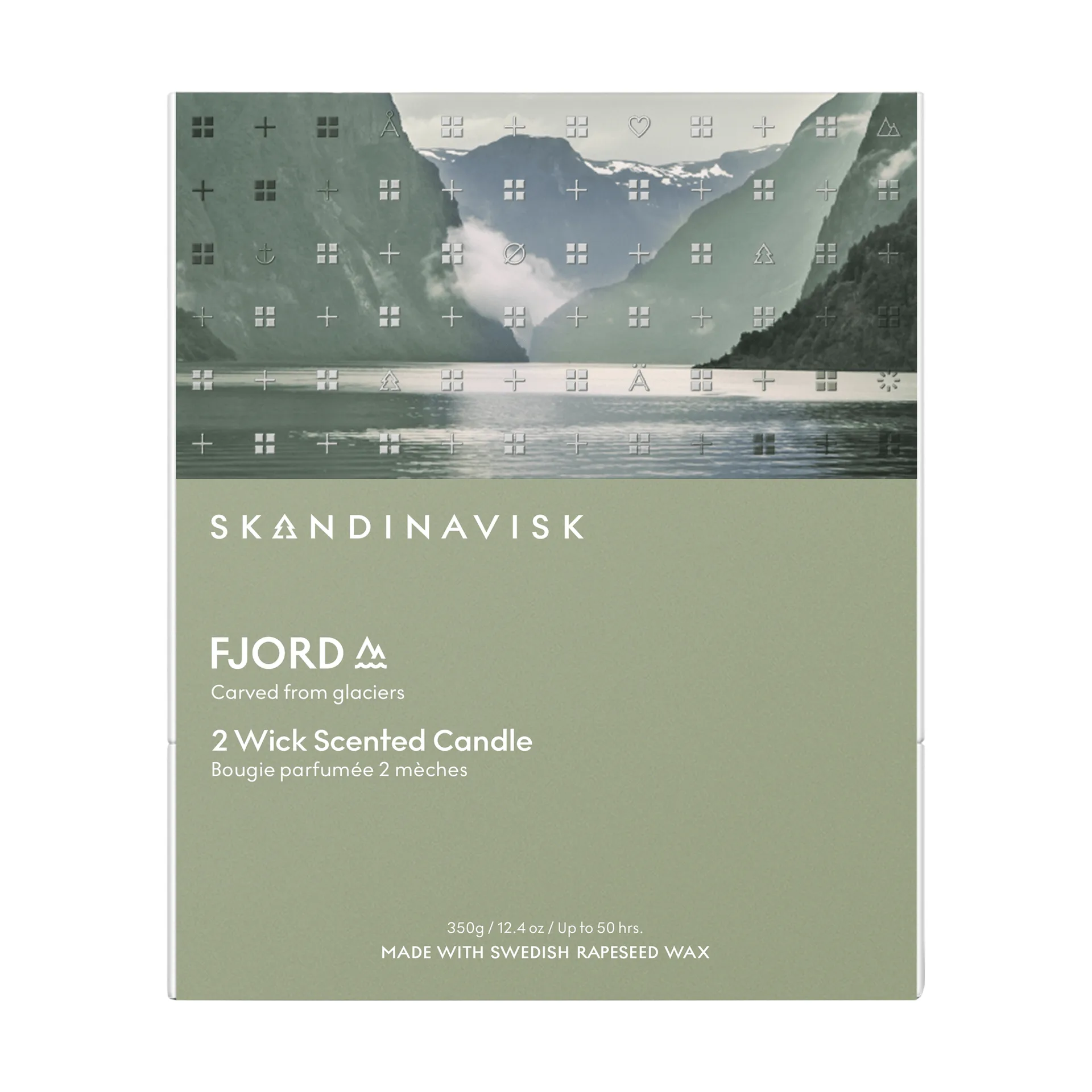 Fjord duftlys, 350 g, 2 veker Skandinavisk