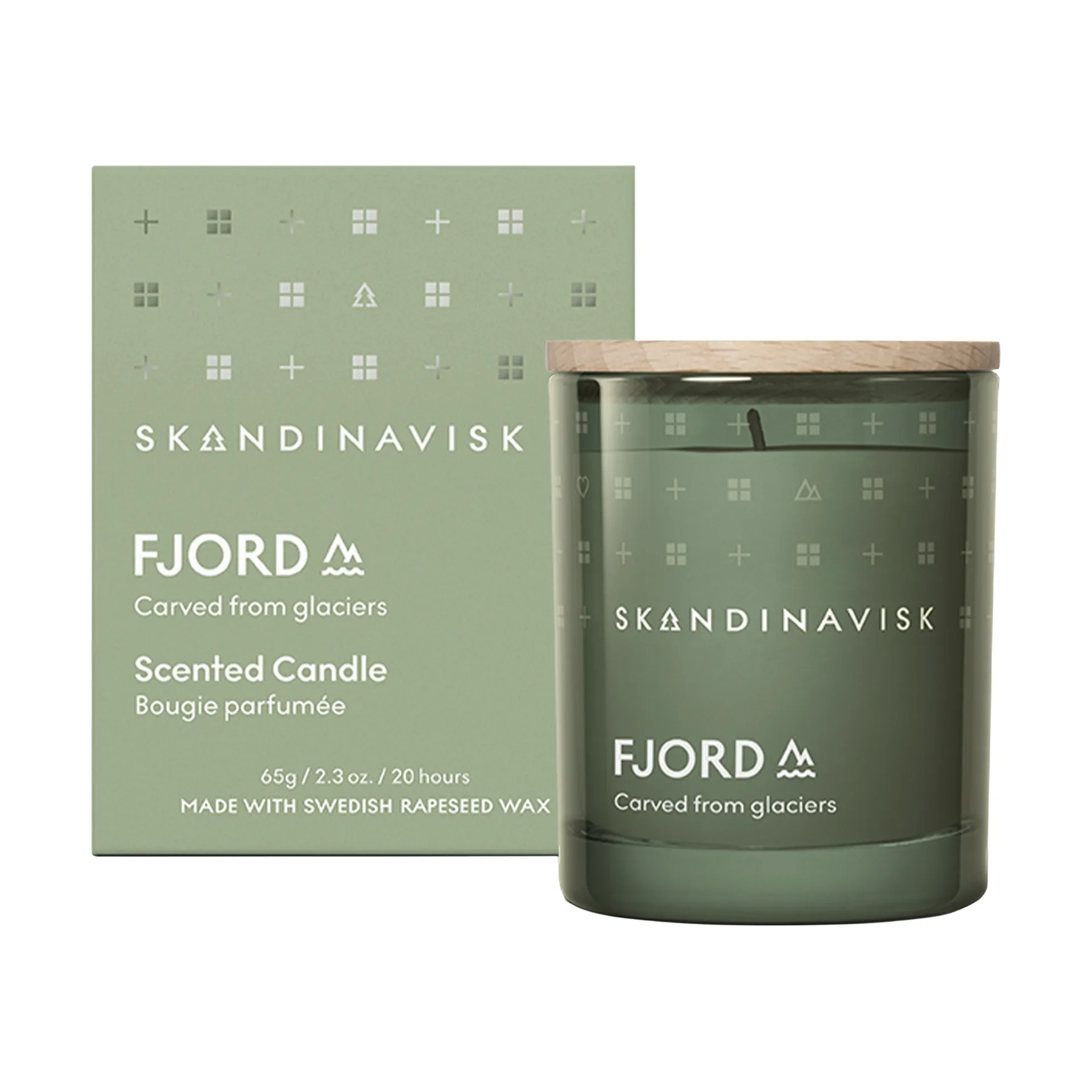 Fjord duftlys med lokk, 65 g Skandinavisk