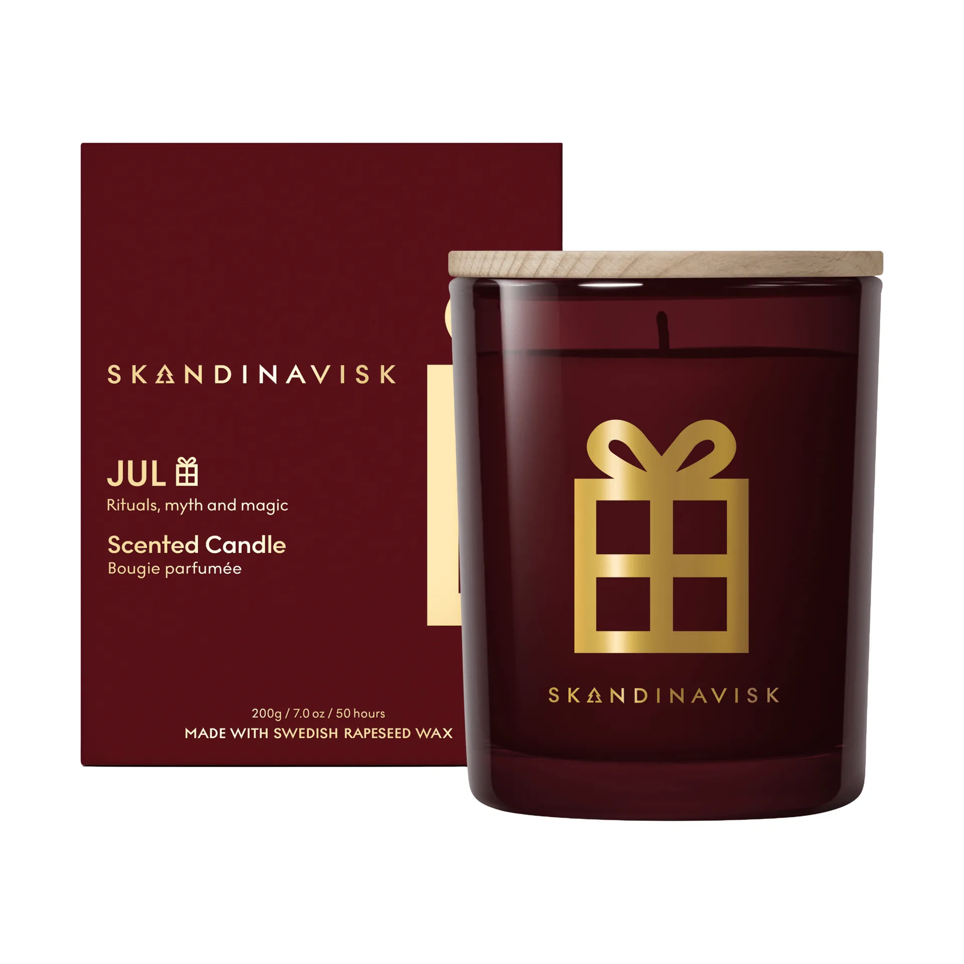 Jul Gold Symbol duftlys, 200 g Skandinavisk