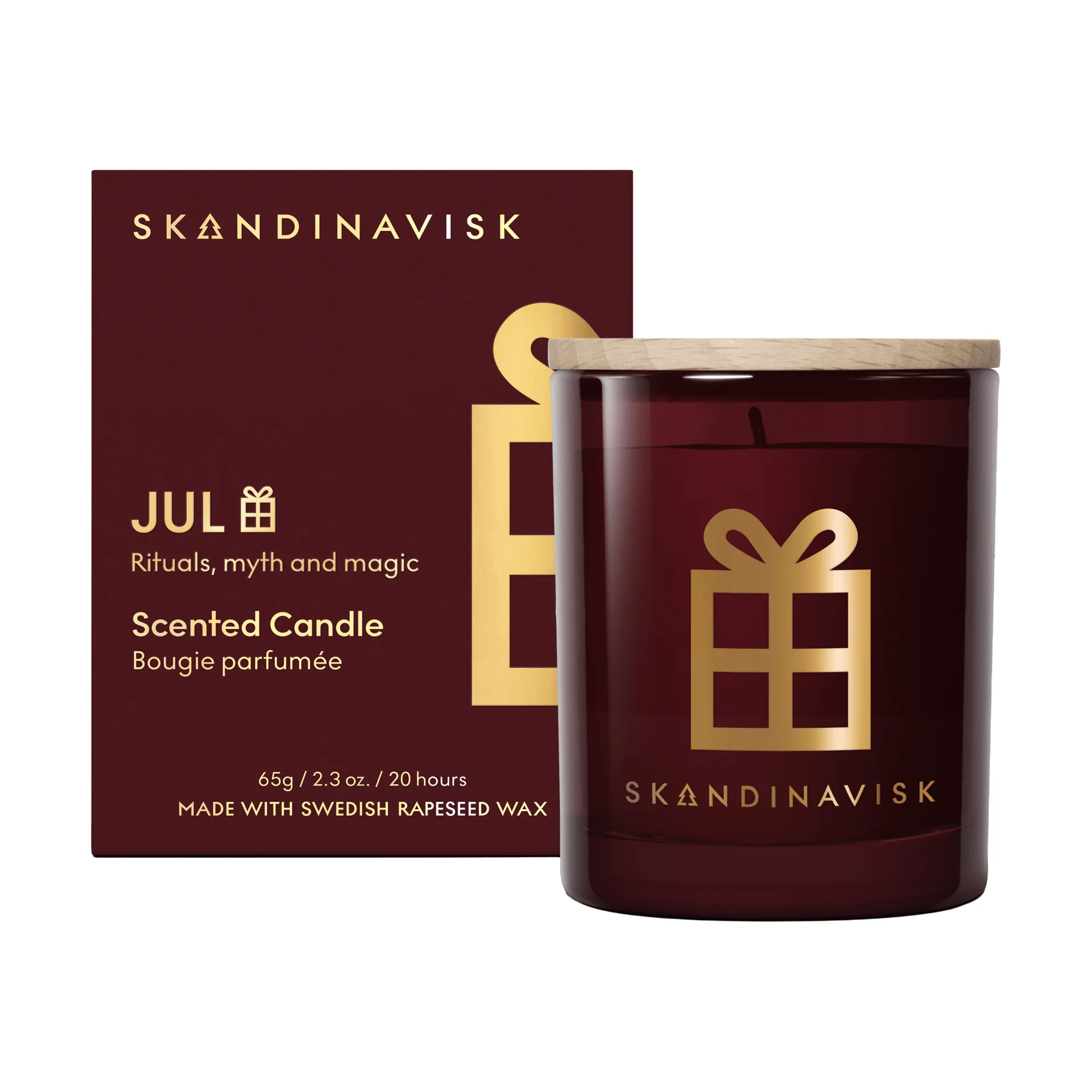 Jul Gold Symbol duftlys, 65 g Skandinavisk