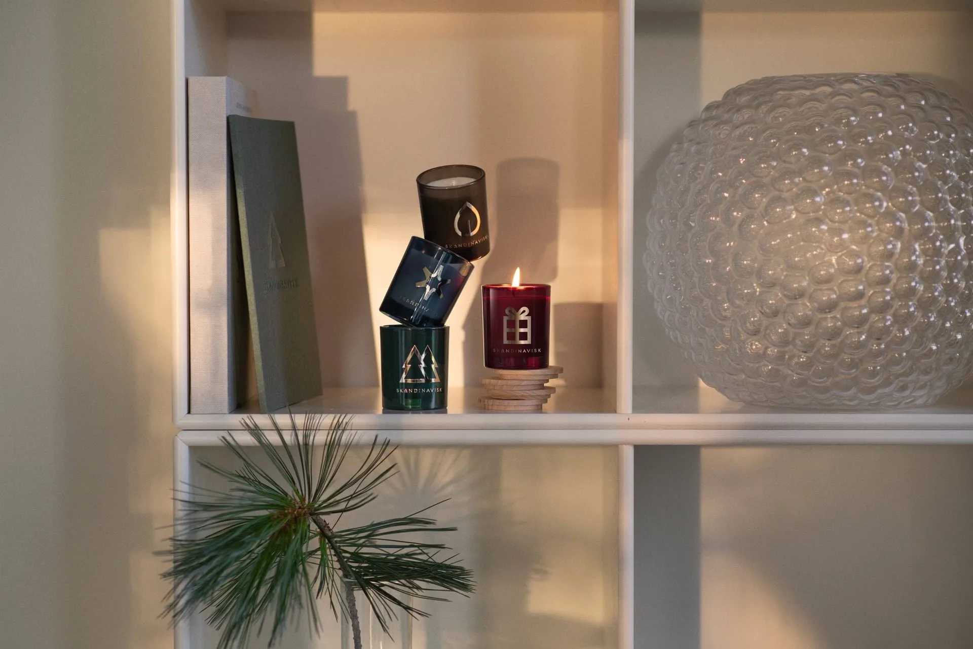 Moments duftlys gavesett 4 deler, 65 g Skandinavisk