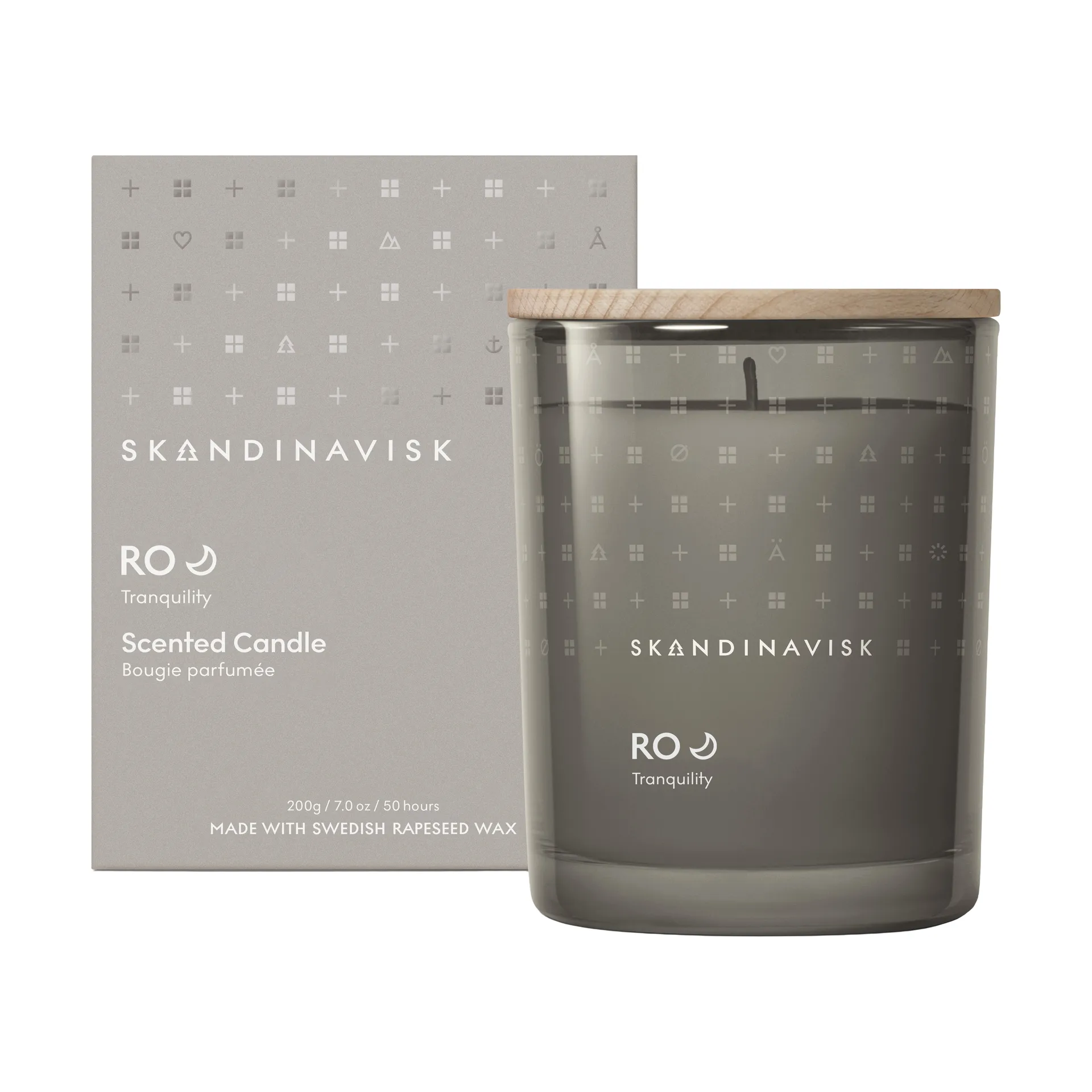 Ro duftlys med lokk, 200 g Skandinavisk