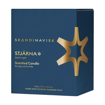 Stjerne Gold Symbol duftlys - 200 g - Skandinavisk