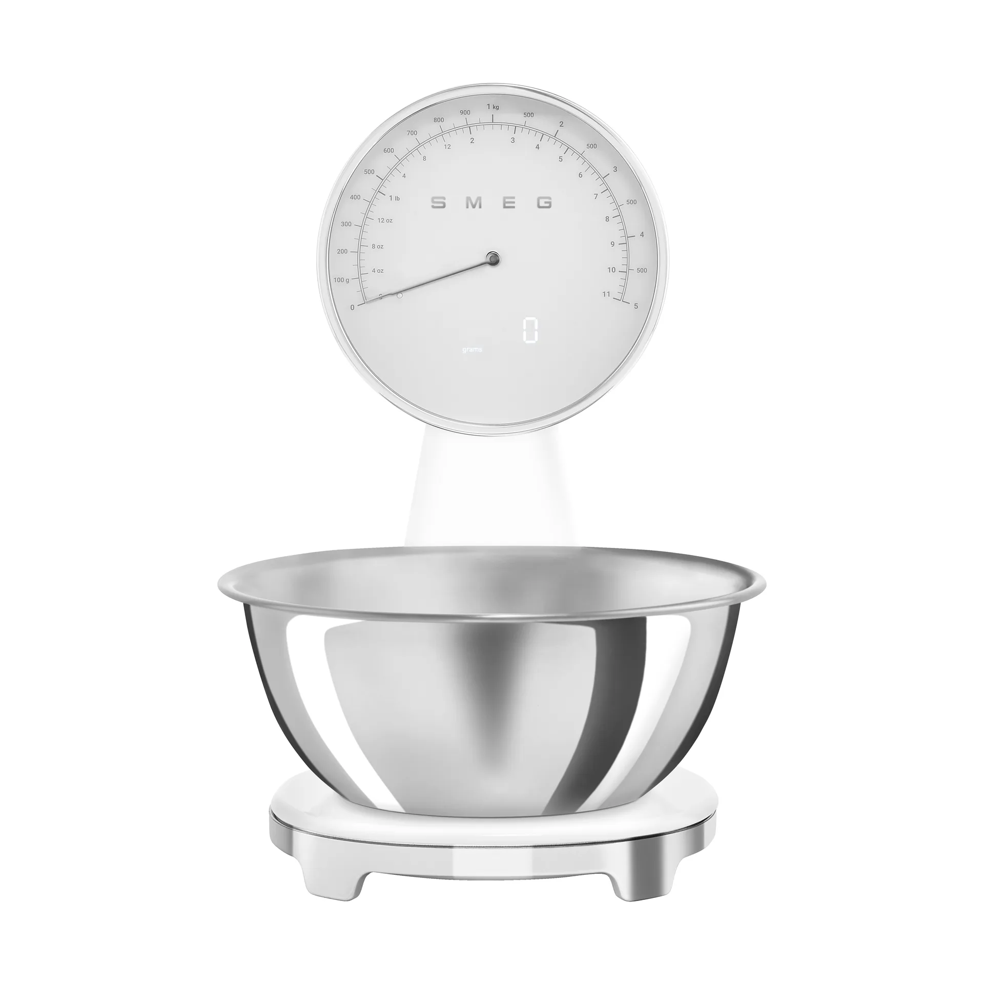 Smeg 50's Style analog kjøkkenvekt, White Smeg