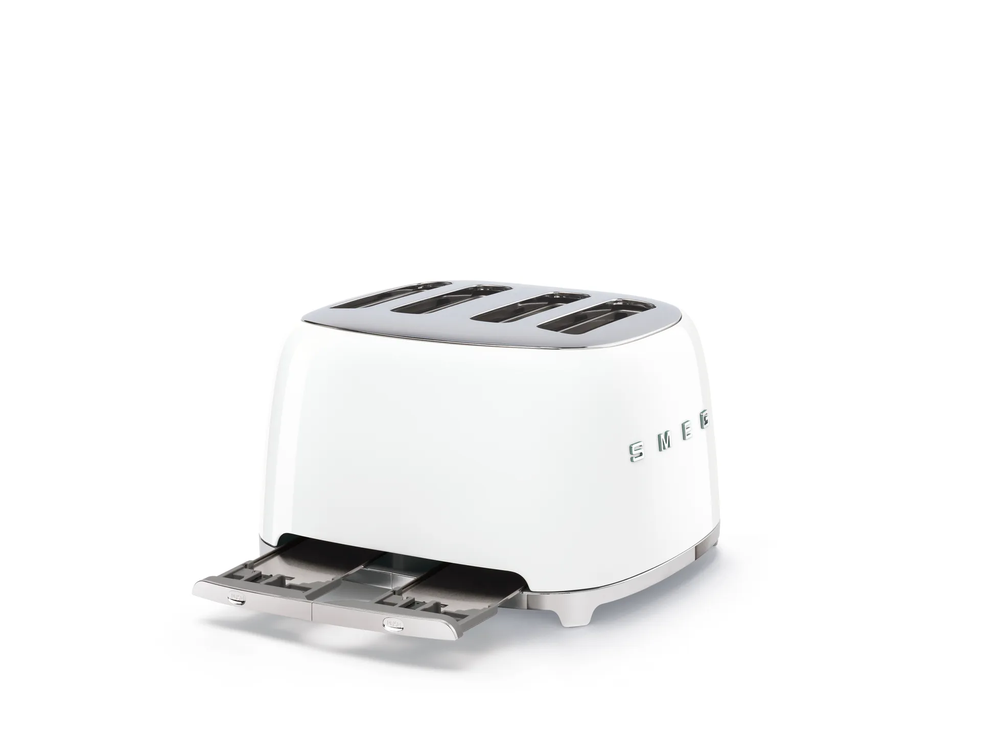 Smeg 50's Style brødrister 4x4 skiver, Hvit Smeg
