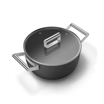 Smeg 50's style gryte keramisk Ø24 cm - Black - Smeg