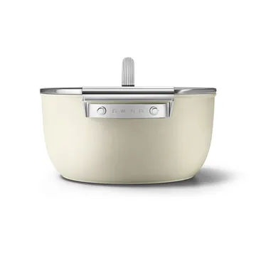 Smeg 50's style gryte keramisk Ø24 cm - Cream - Smeg