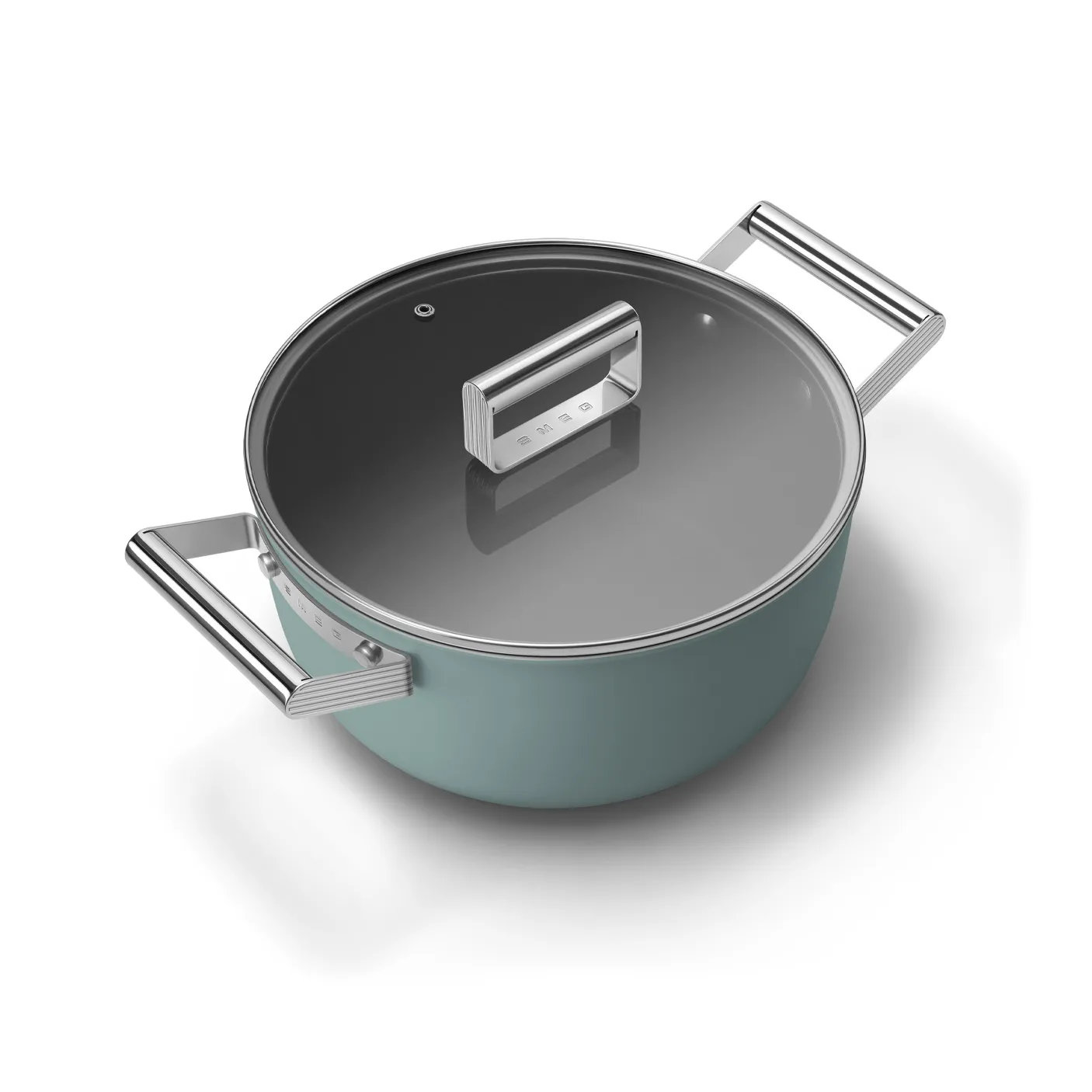 Smeg 50's style gryte keramisk Ø24 cm, Emerald green Smeg