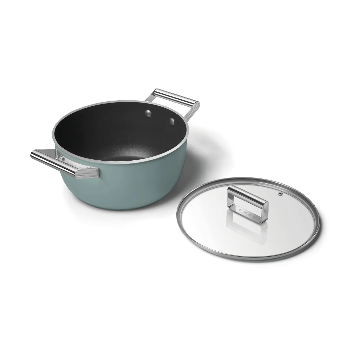 Smeg 50's style gryte keramisk Ø24 cm, Emerald green Smeg