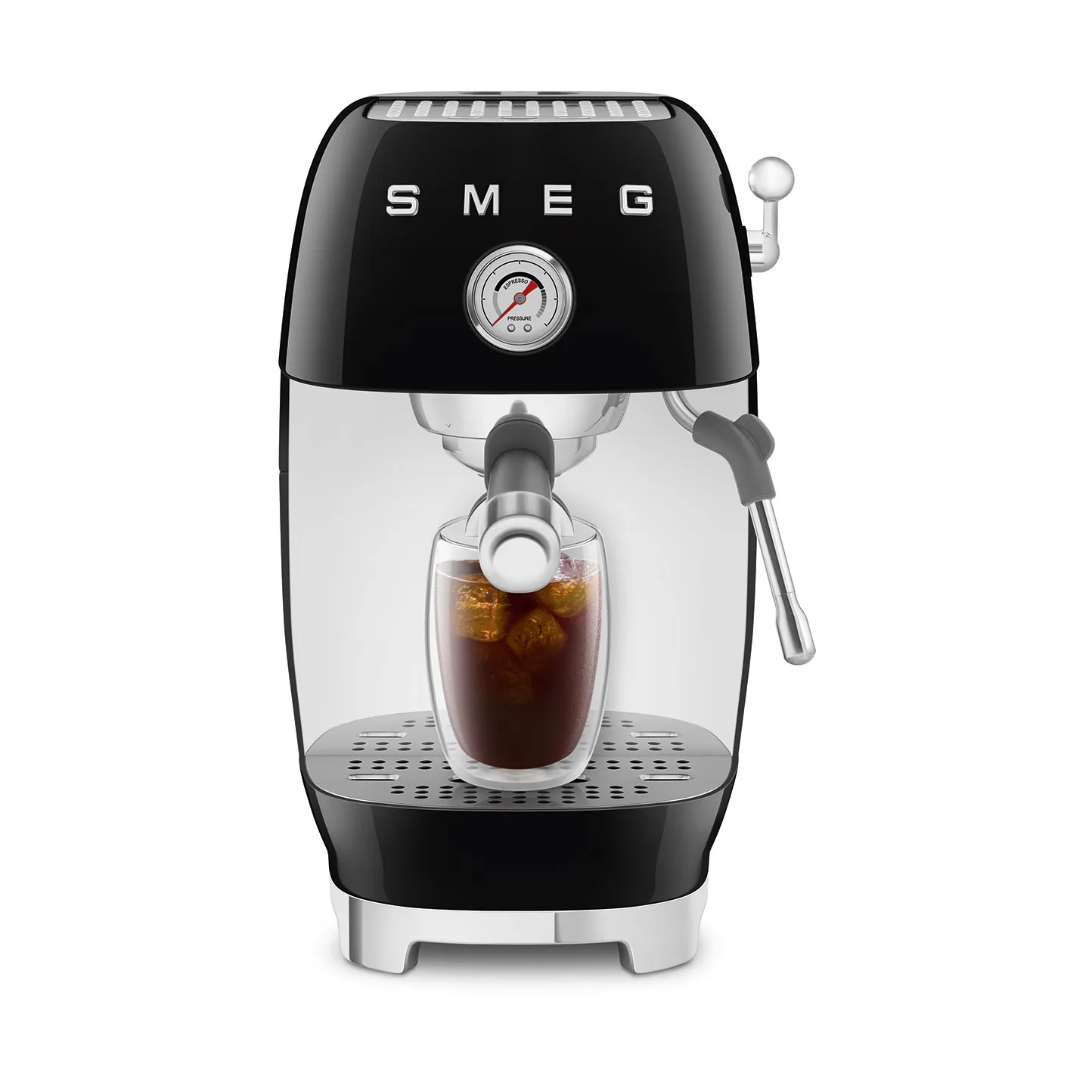 Smeg 50's style halvautomatisk espressomaskin ECF03, Black Smeg