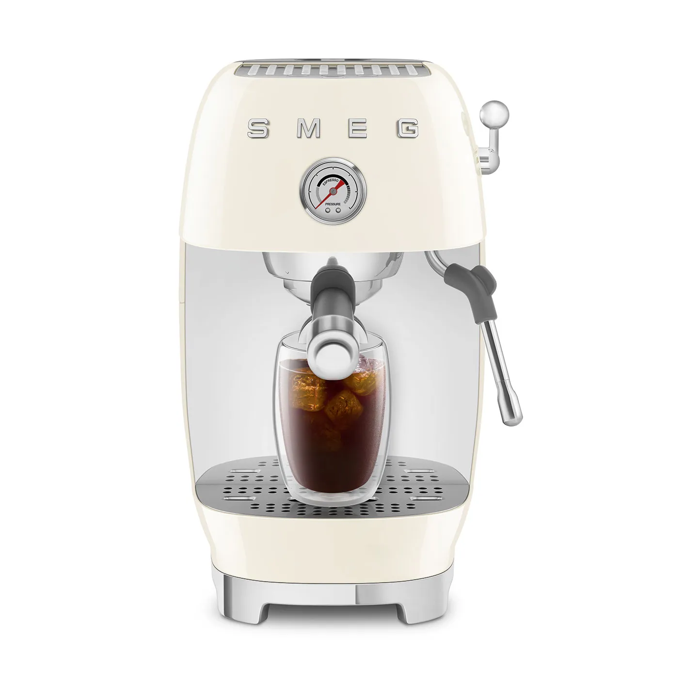Smeg 50's style halvautomatisk espressomaskin ECF03, Cream Smeg