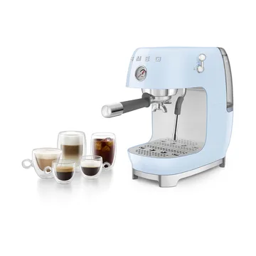 Smeg 50's style halvautomatisk espressomaskin ECF03 - Pastel blue - Smeg