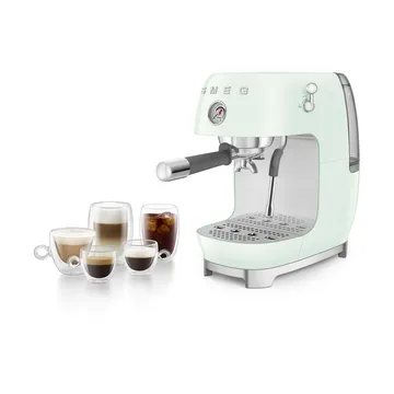 Smeg 50's style halvautomatisk espressomaskin ECF03 - Pastel green - Smeg
