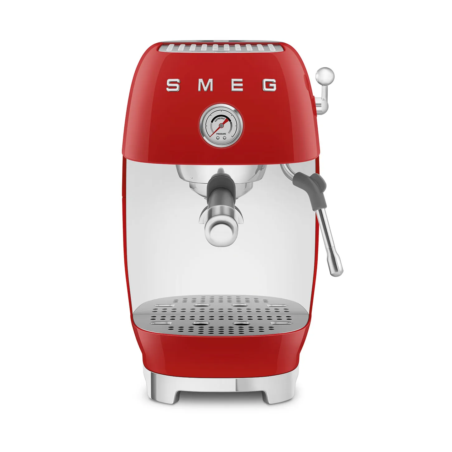 Smeg 50's style halvautomatisk espressomaskin ECF03, Red Smeg