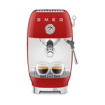 Smeg 50's style halvautomatisk espressomaskin ECF03 - Red - Smeg