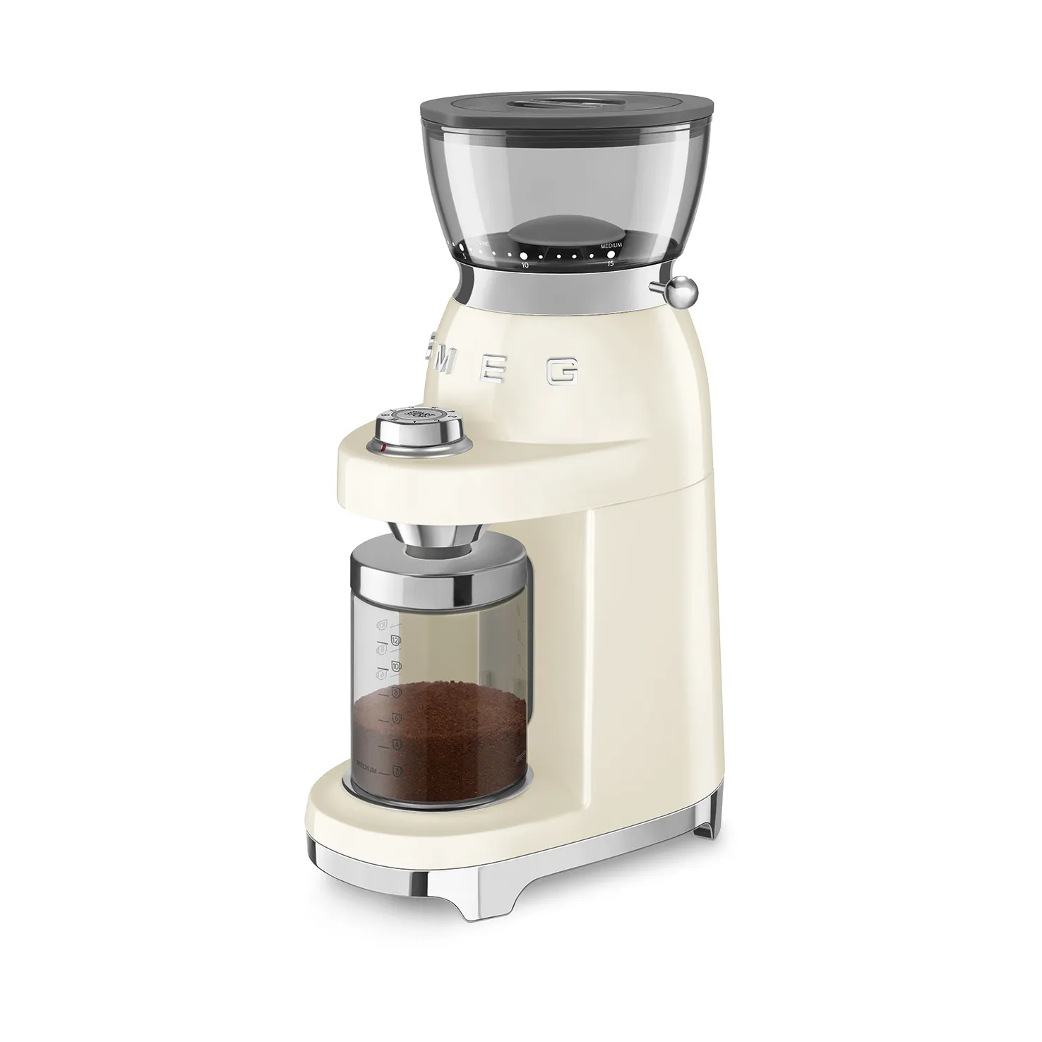 Smeg 50's style kaffekvern CGF03, Cream Smeg
