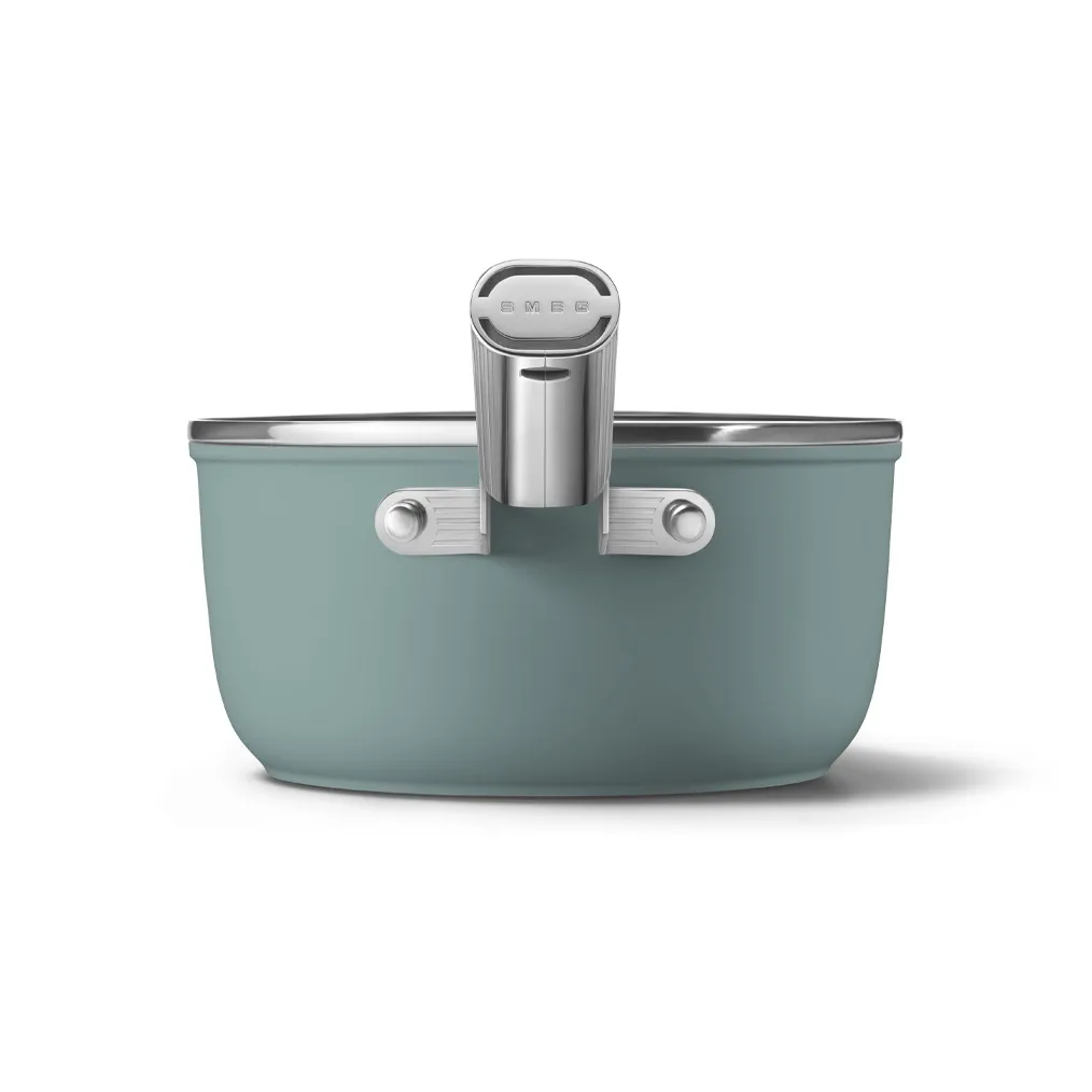 Smeg 50's style kasserolle keramisk Ø20 cm, Emerald green Smeg