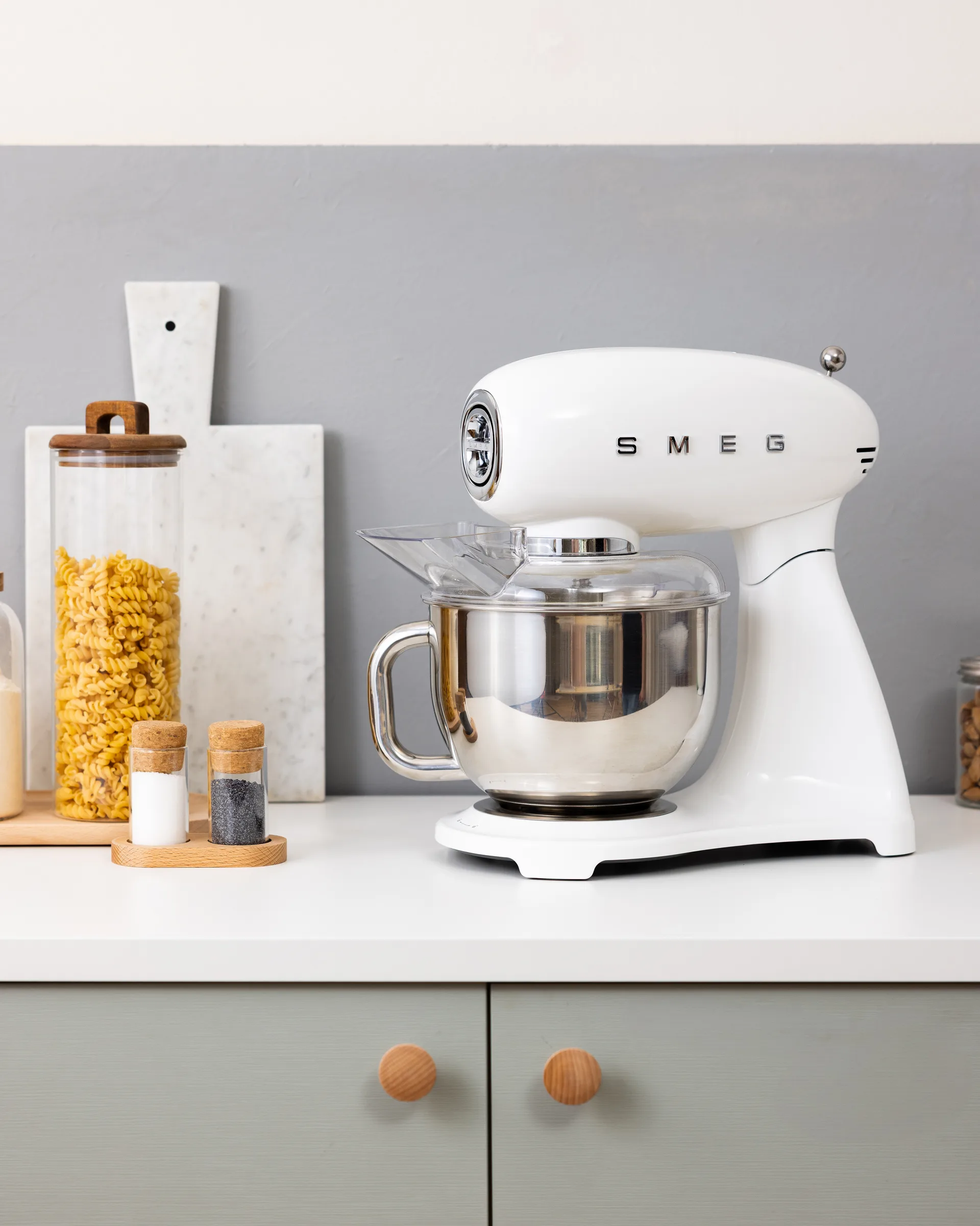 Smeg 50's style kjøkkenmaskin, Hvit, 1000 W, 4,8 l Smeg