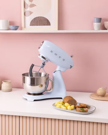 Smeg 50's style kjøkkenmaskin - Pastellblå, 1000 W, 4,8 l - Smeg