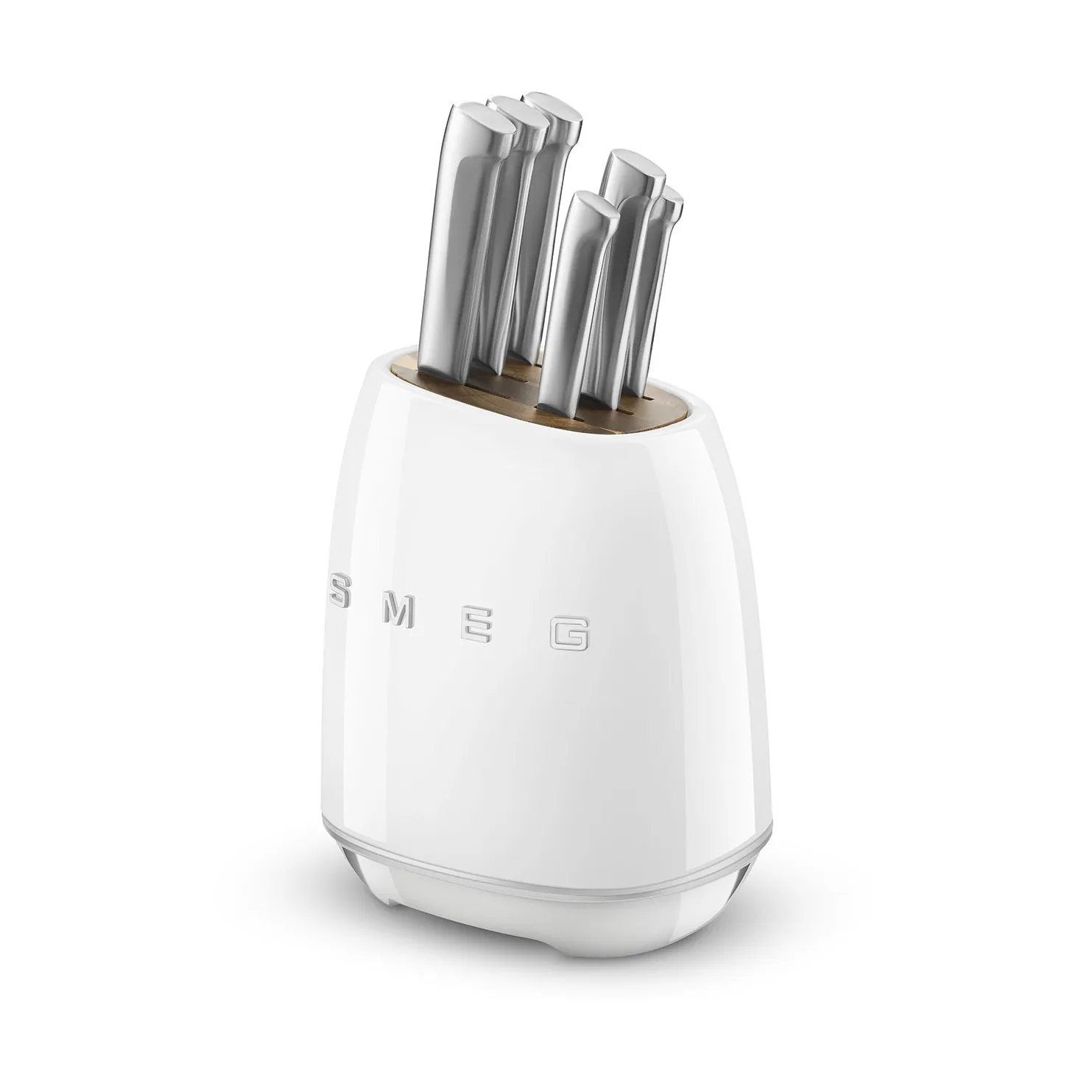 Smeg 50's Style knivsett 7 deler, White Smeg