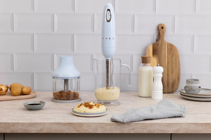 Smeg 50's Style stavmikser sett 4 deler, Pastell blue Smeg