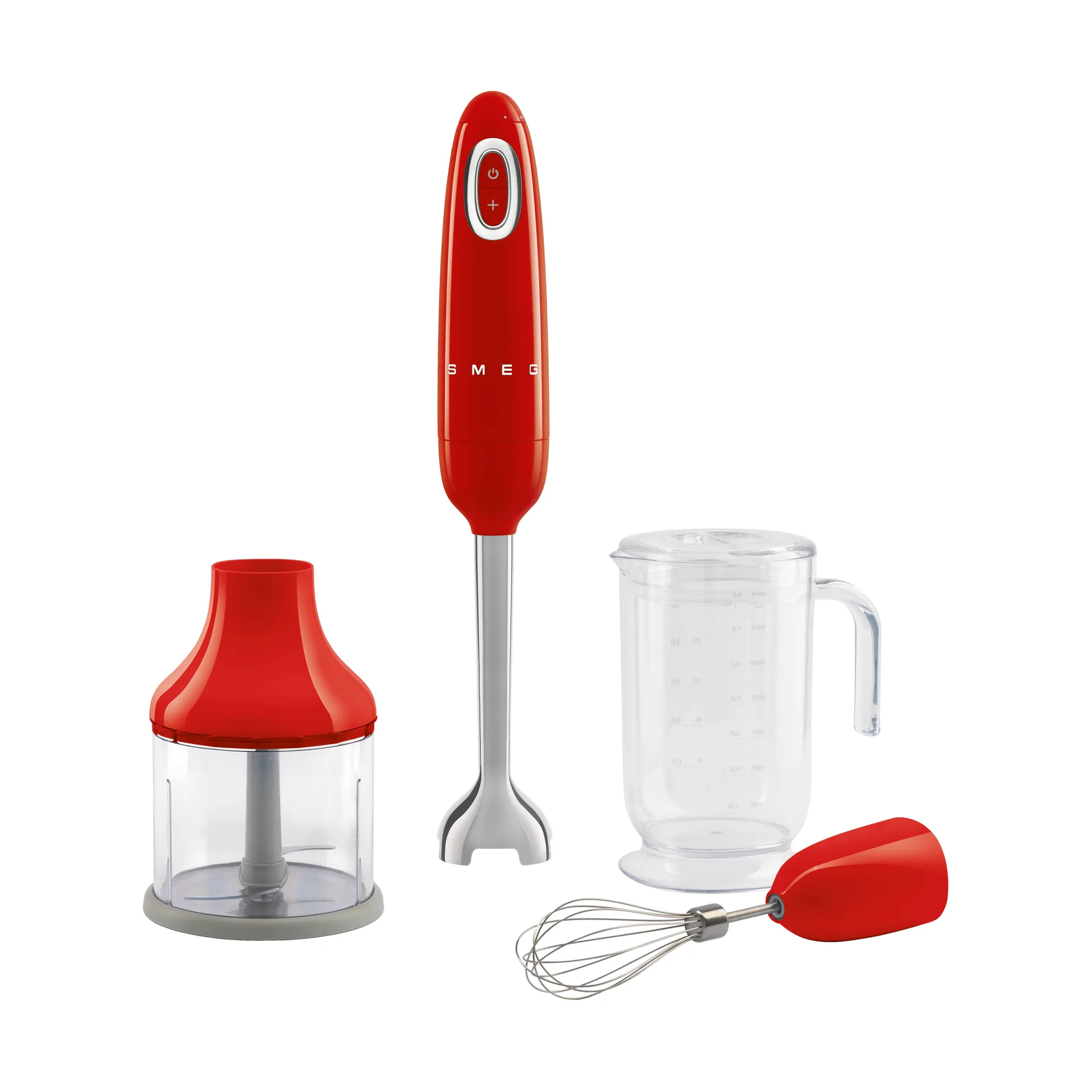 Smeg 50's Style stavmikser sett 4 deler, Red Smeg
