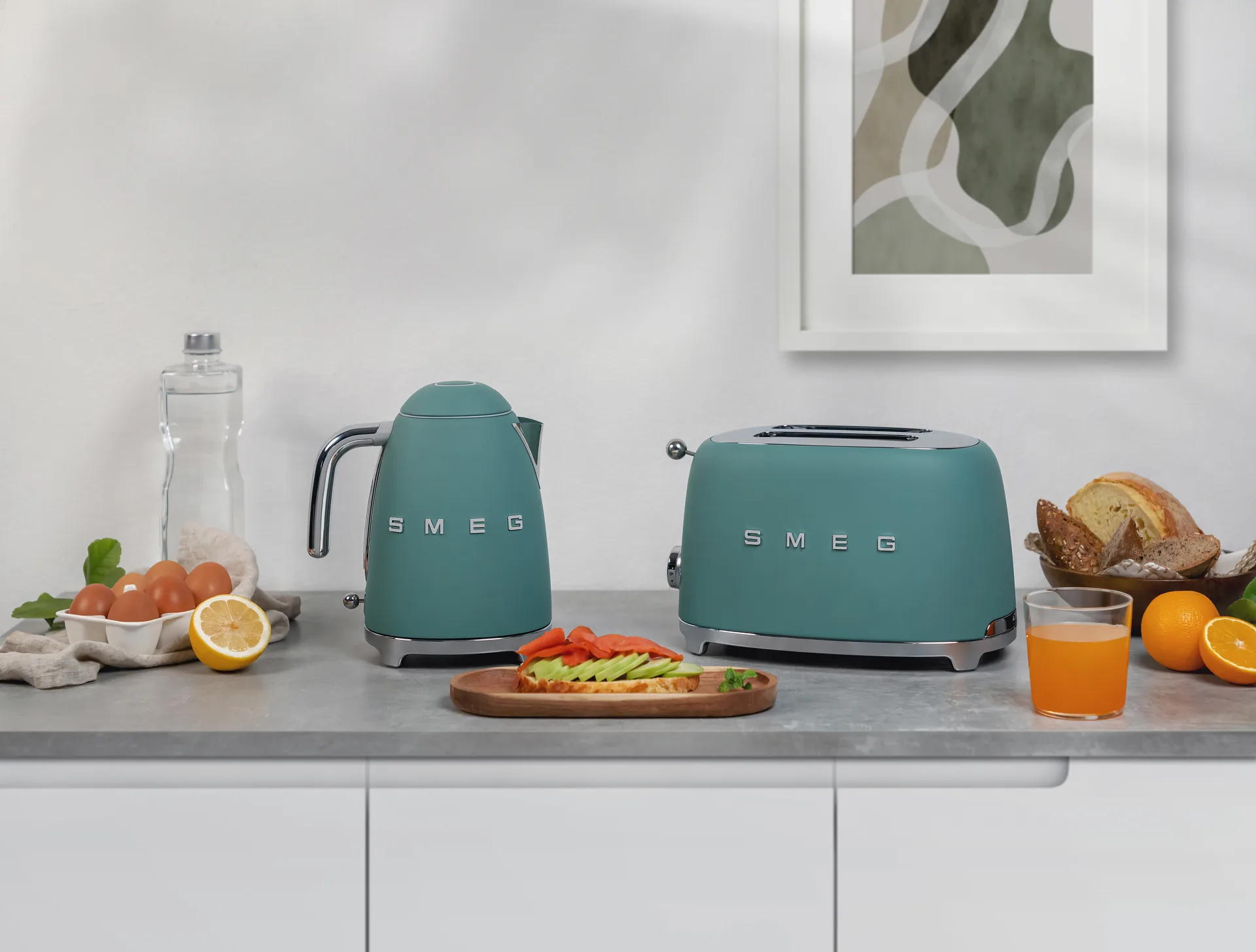 Smeg 50's Style vannkoker 1,7 L, Emerald green Smeg