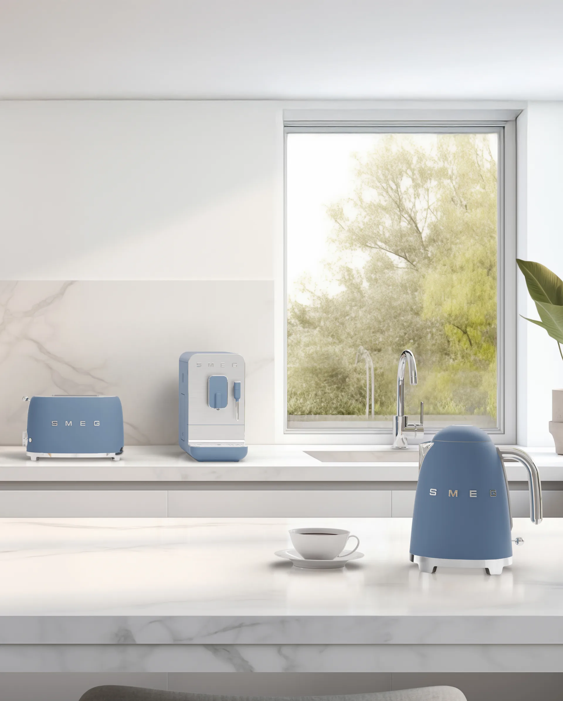 Smeg 50's Style vannkoker 1,7 L, Storm blue Smeg