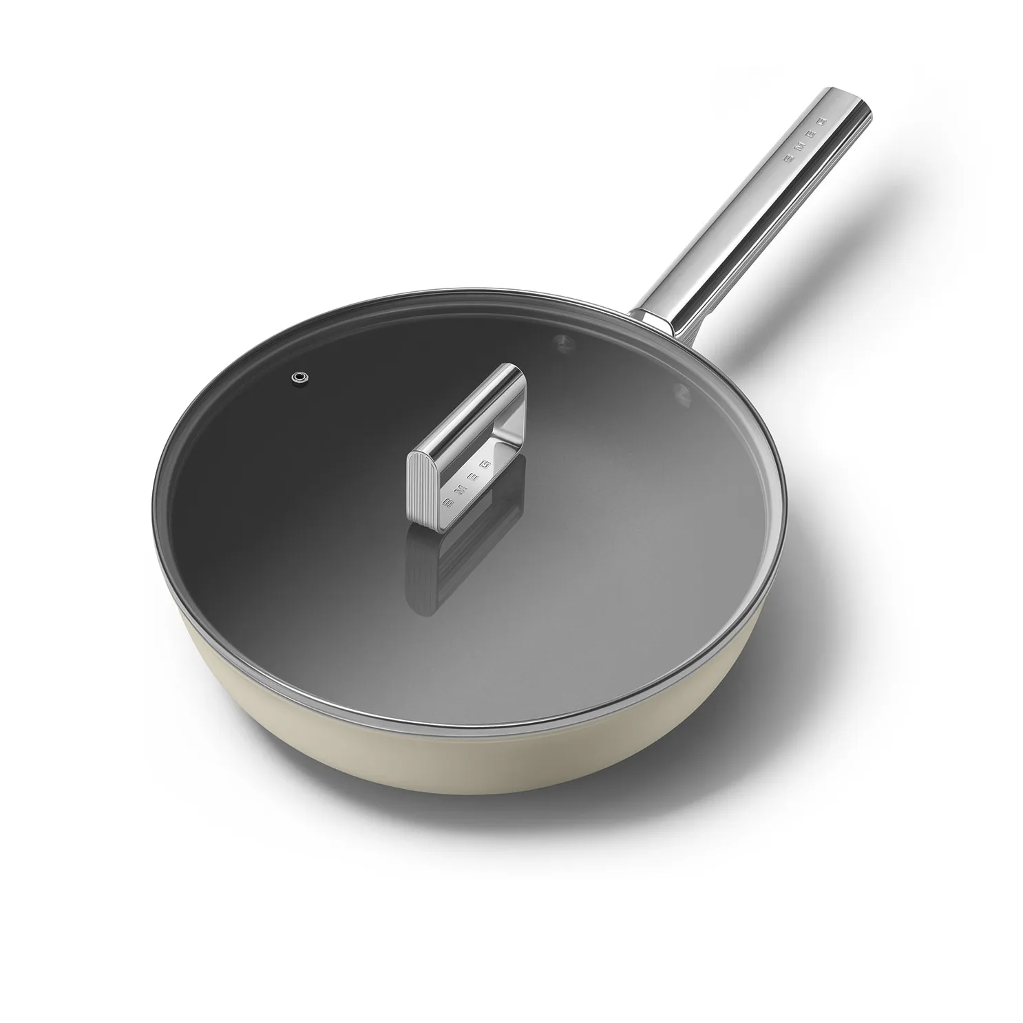 Smeg 50's style wokpanne keramisk Ø30 cm, Cream Smeg