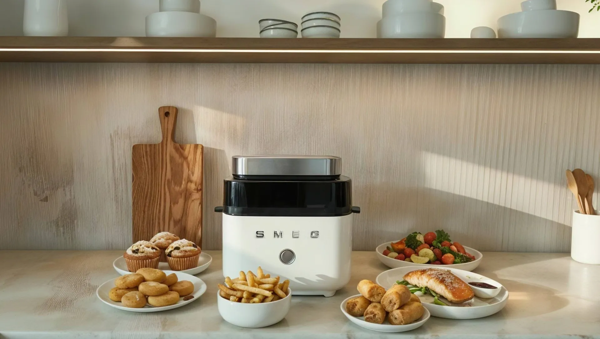 Smeg Air Fryer, Hvit matt Smeg