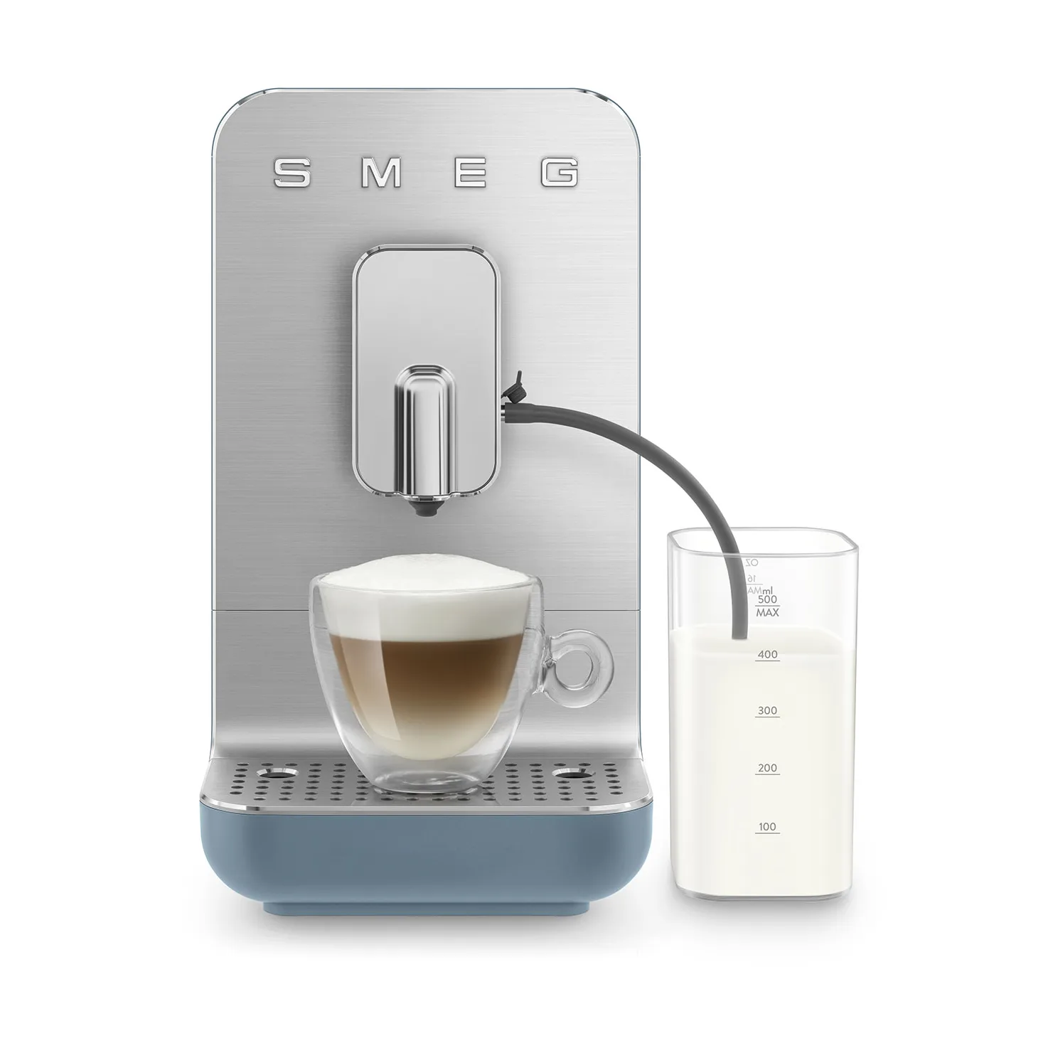 Smeg helautomatisk kaffemaskin med beholder, Storm Blue Smeg