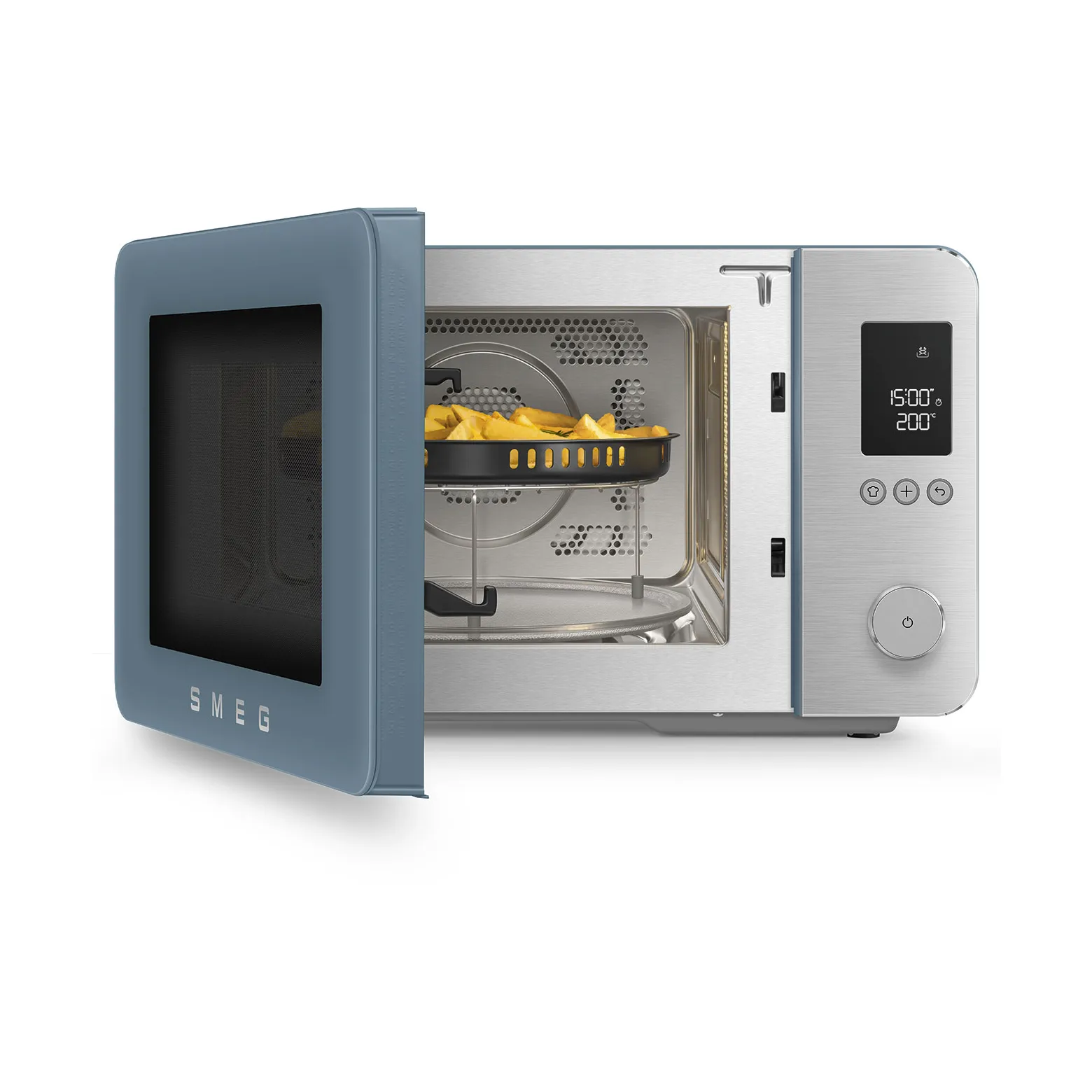 Smeg mikrobølgeovn med varmluft, Storm blue Smeg