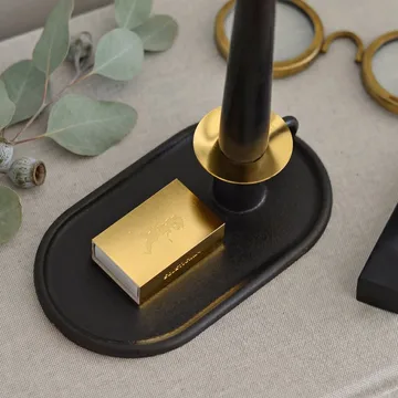 Kammakarlysestake med fyrstikketui - Svart - Solstickan Design