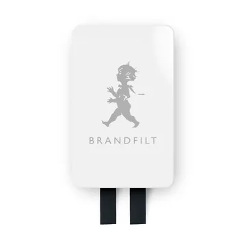 Solstickan brannteppe 16 x 2,7 x 25 cm - Hvit høyblank - Solstickan Design