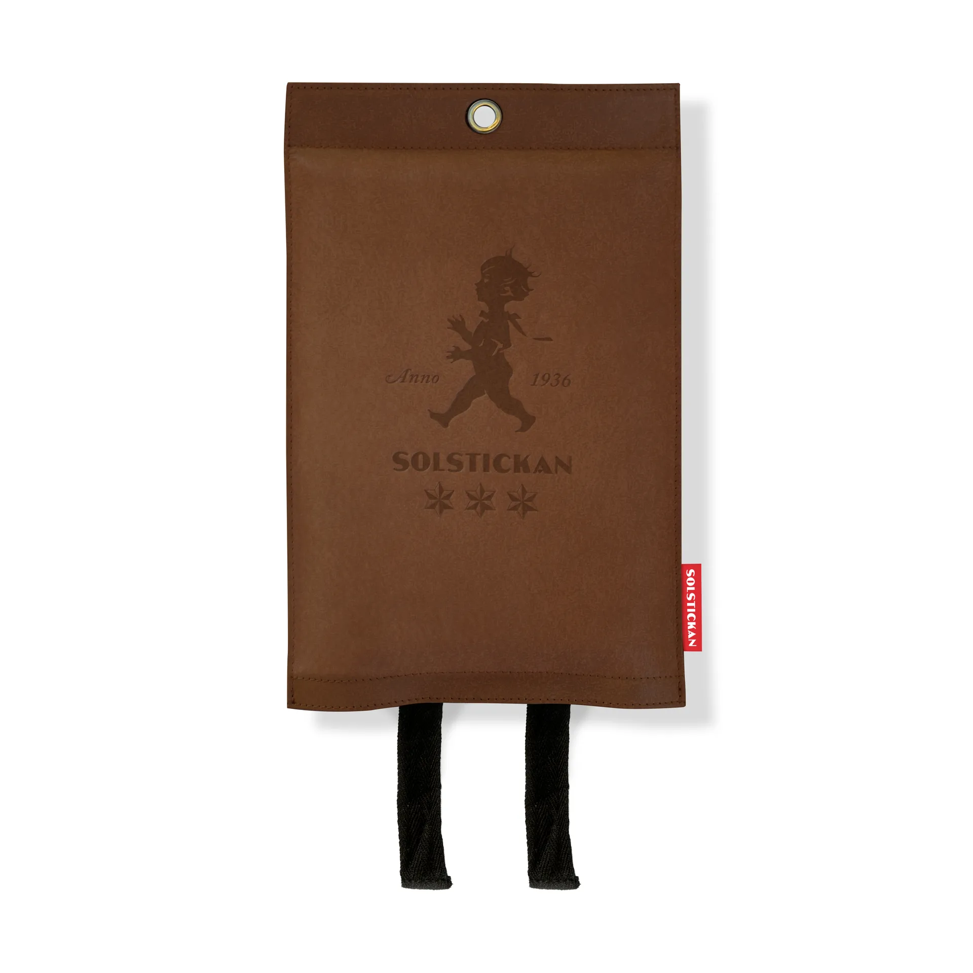 Solstickan brannteppe skinn 120 x 120 cm, Mørk skinn Solstickan Design