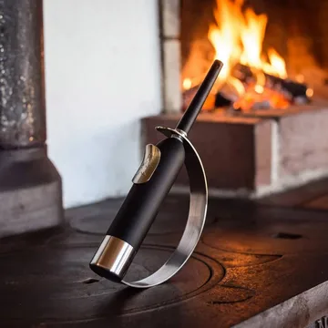Solstickan flammelighter lighter - Svart-sølv - Solstickan Design