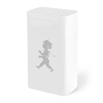 Solstickan kaffeboks 20,5 cm - Høyblank hvit - Solstickan Design