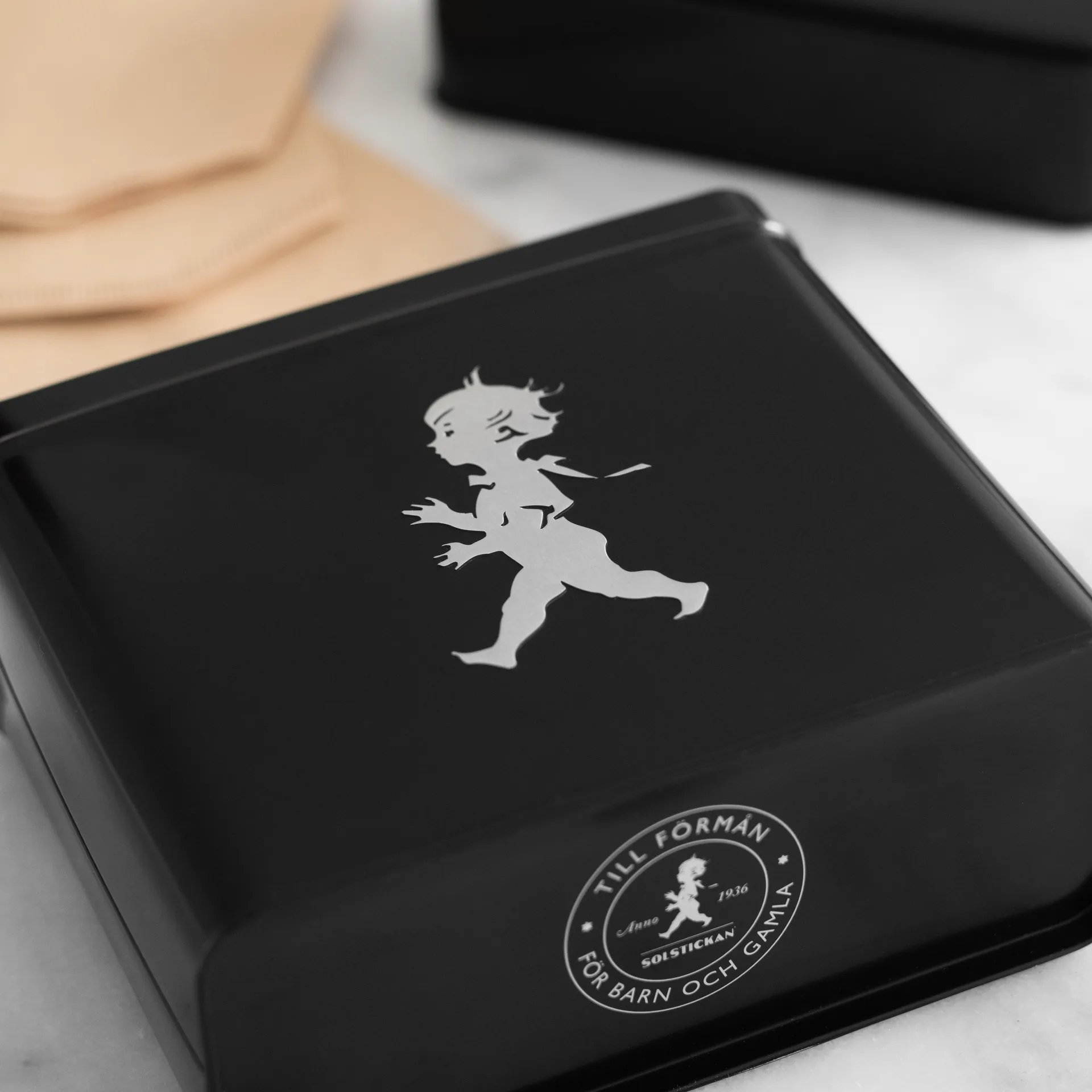 Solstickan kaffefilterboks 15,4 x 17 cm, Svart Solstickan Design