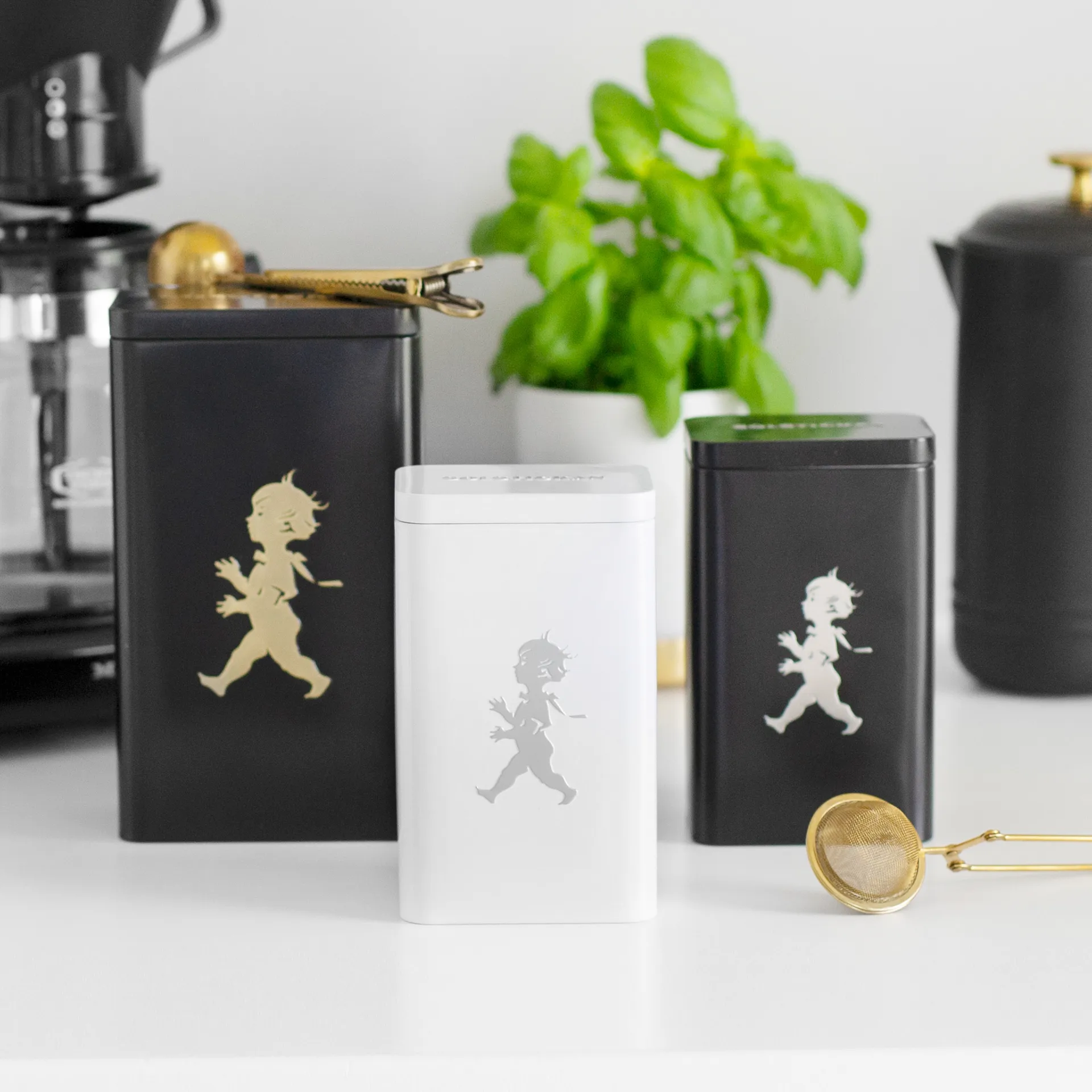 Solstickan teboks 15,2 cm, Høyblank hvit Solstickan Design