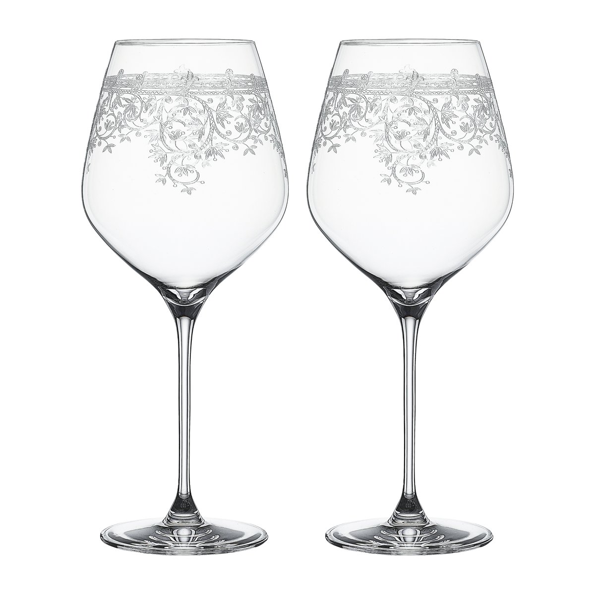 Spiegelau Arabesque Burgundy rødvinsglass 84 cl 2-pakning Klar