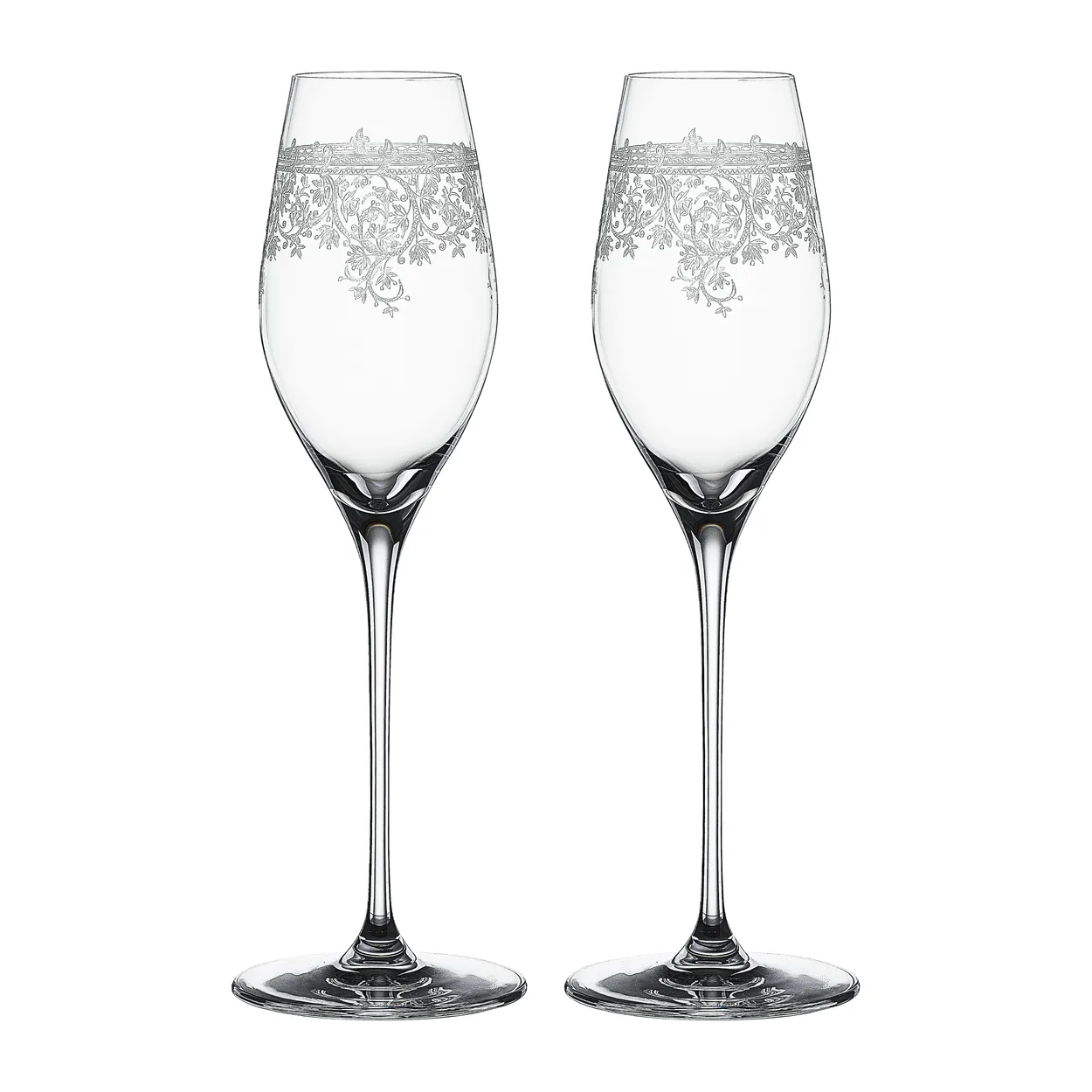 Spiegelau Arabesque champagneglass 30 cl 2-pakning Klar
