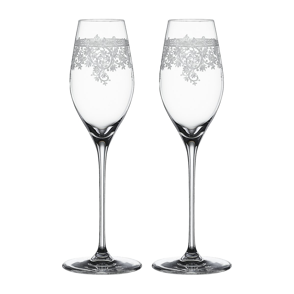 Spiegelau Arabesque champagneglass 30 cl 2-pakning Klar