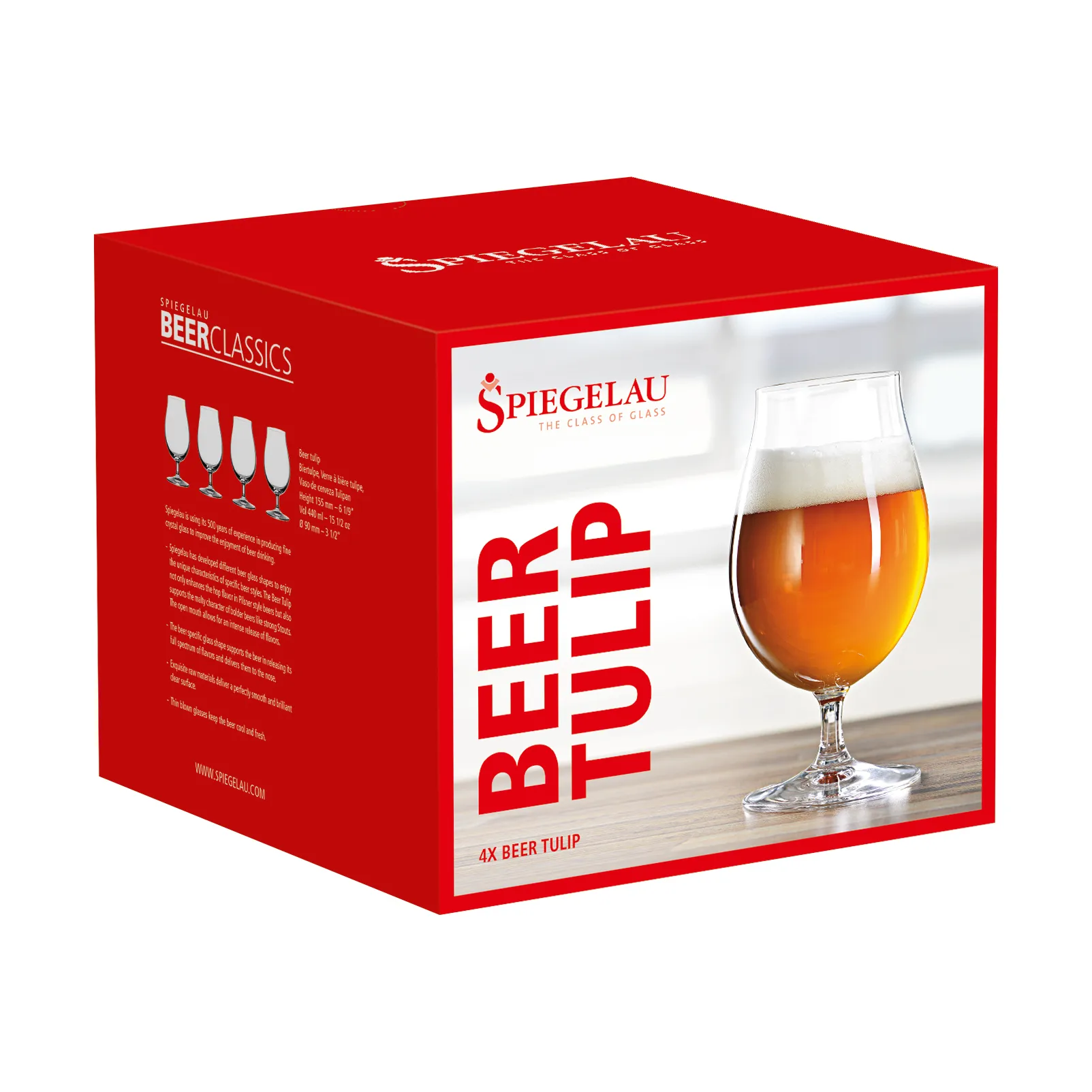 Beer Classics Tulipsglass 44cl, 4-stk., klar Spiegelau