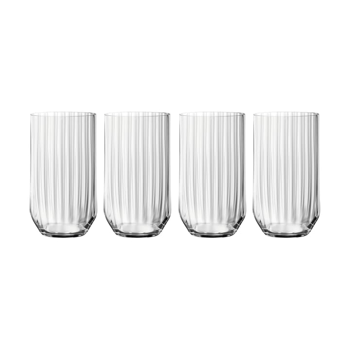 Linear long drink glass 44,5 cl 4-pakning - Klar - Spiegelau